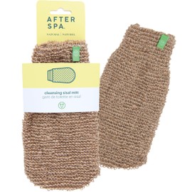 Cleansing Sisal Mitt by Afterspa, Body Scrubber Shower Mitt, Body Exfoliator, Vegan and Cruelty Free