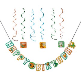 American Greetings Dinosaur Birthday Party Supplies, Banner Kit (7-Pieces)