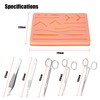 Surgicals Suture Exercise Training Kit Silicone Surgicals Skin Suture Training