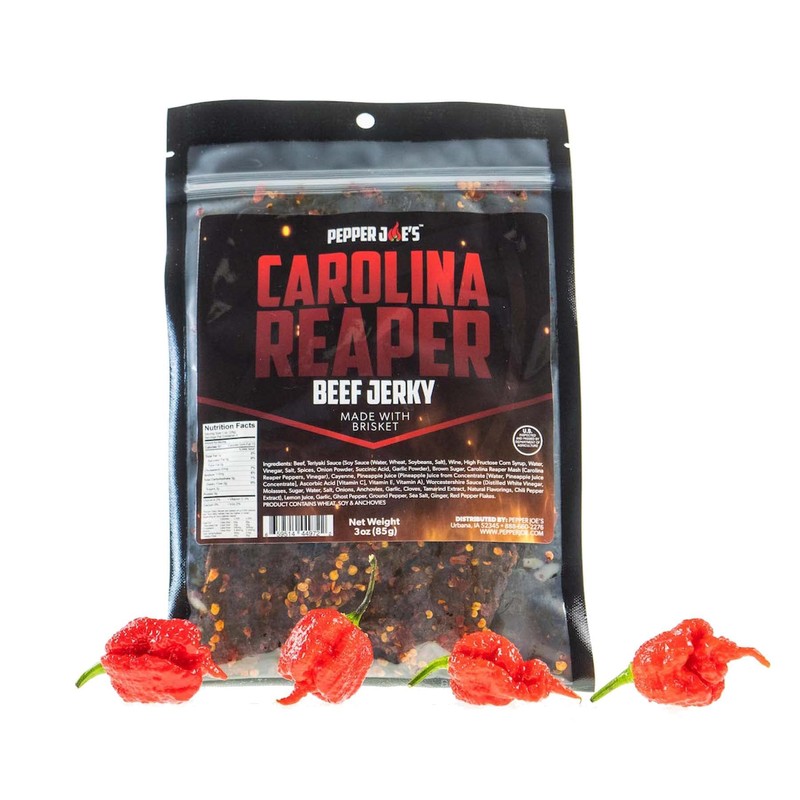 Pepper Joe’s Carolina Reaper Beef Jerky – Dangerously Delicious Spicy