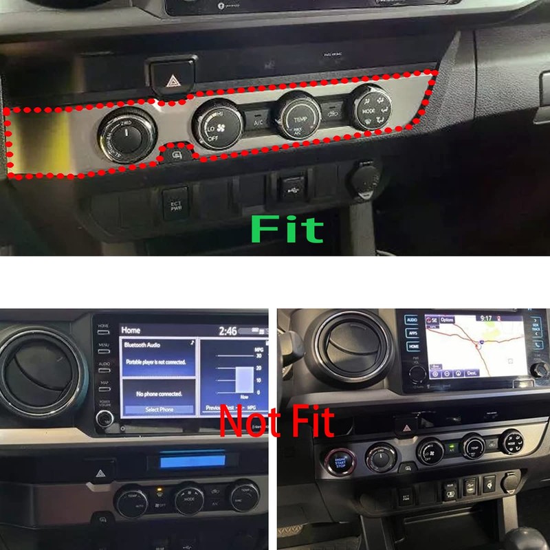 MICROCK Dashboard Console A/C Control Switch Panel for Toyota Tacoma