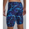 TYR Men's Standard Durafast Elite Solid Jammer Swimsuit, Blue/Synapse, 26