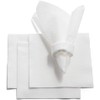 Cocktail Napkins Disposable Beverage Bar Napkins Black Linen-Like Square Napkins