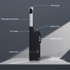 Torch Lighter with Flame Lock, Windproof Butane Lighter Refillable Single