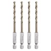 sourcing map 4pcs M35 High Speed Steel Cobalt Twist Drill