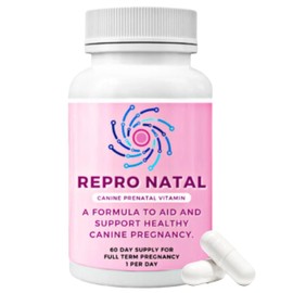 Canine Prenatal Multi-Vitamin Capsules - 60-Day Supply to Aid Full-Term Pregnancies and Promote Optimal Health for Expecting Dogs - ReproNatal™ Dog Supplement