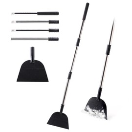 Yocada Snow Shovel ice Scraper Tool 66.3 inch Tall Long Handle Heavy Duty Snow Ice Remover Scraper Weed Removal Tool for Driveway Walkway Road Outdoor Garden Lawn