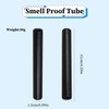 2PCS Multifunctional Smell Proof Tube Container Lightweight Metal Tube Portable