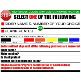 MX ISLAND 2004 2005 HONDA CRF 250 R GRAPHICS KIT HONDA MOTOCROSS DIRT BIKE DECALS CRF 250R