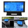 CD60 Multifunctional Digital Car Automobile Thermometer Gauge with Time Navigation