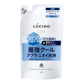 LUCIDO Medicated Scalp Deo Shampoo EX Cool Type Men's Shampoo Scalp Care Refill 12.8 fl oz (380 ml)