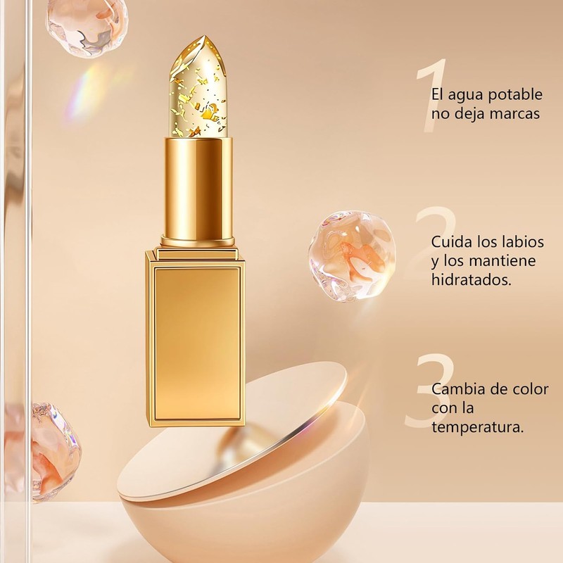 2PCS Labial Ajustable Por Ph Que Cambia De Color, Bálsamo