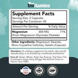 Tnvitamins C psulas de Glicinato de Magnesio
