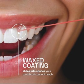 Reach Cleanburst Hilo dental encerado, cuidado bucal, sabor a canela, 55 yardas