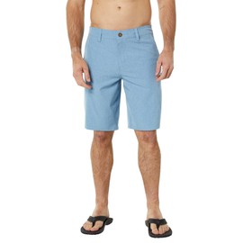 O'NEILL - Pantalones cortos híbridos para hombre de 21 pulgadas, pantalones cortos para hombre con tela elástica de secado rápido, cómodos pantalones cortos casuales para hombre, Blue Shadow | Reserve Heather 21, 34