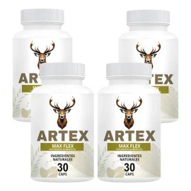 Artex Max Flex | 4 Frascos | 120 Cápsulas | Fórmula Mejorada