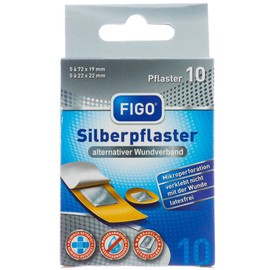Figo Silver Plasters Pack of 2 (2 x 10 Pieces)