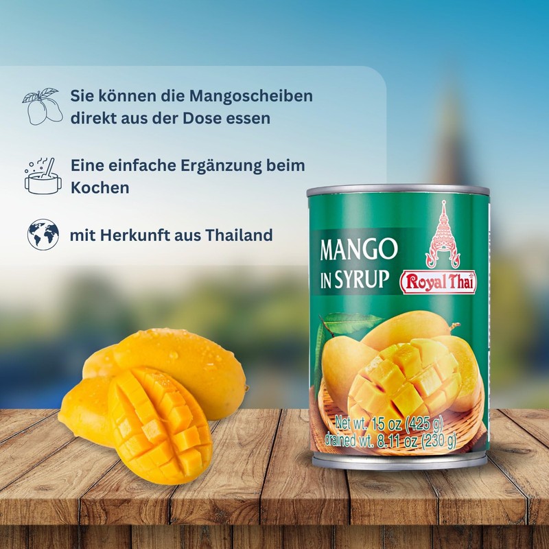 ROYAL THAI - Mango Slices in Syrup - (1 x