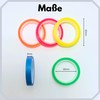 Bookgear Highlight Tape - 5 Rolls Neon Marking Tape -