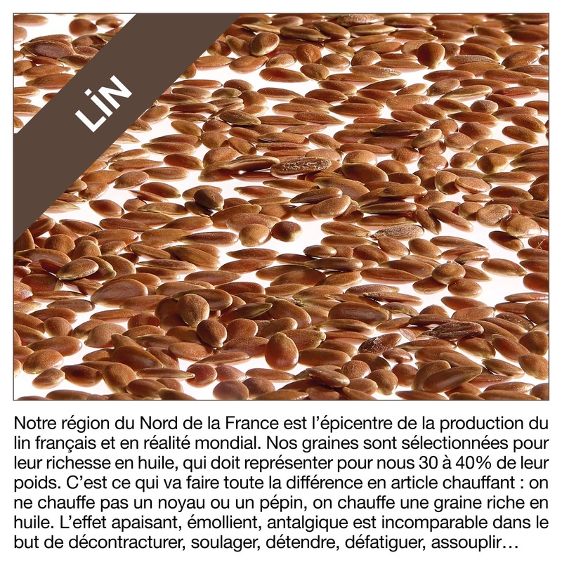 Tausend Kissen Wärmflasche Leinen-20 x 40 cm