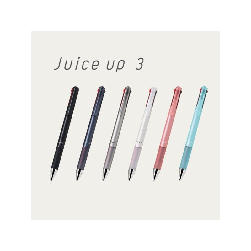 Pilot 3 Color Ballpoint Pen, Juice Up 3, 0.4, White,