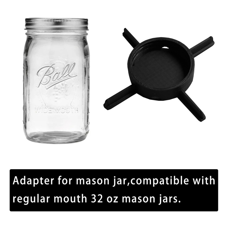 PIAOLGYI Self Watering Adapter for Mason Jars,Accessory Compatible with Self-Watering