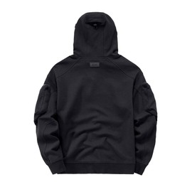 Niepce Inc Japanese Streetwear Men's Techwear Hoodie (Black3, XX-Large)