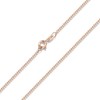 MATERIA by Matthias Wagner Rose Gold Curb Chain 925 Silver