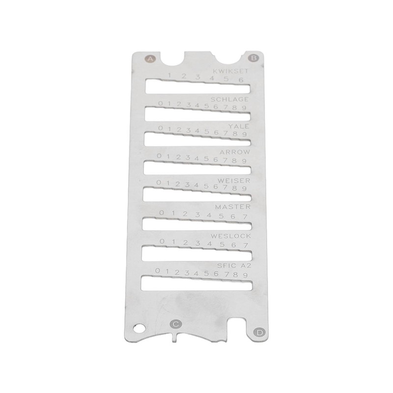 Key Decoder Spring Steel High Accuracy Portable Multifunctional 8 in