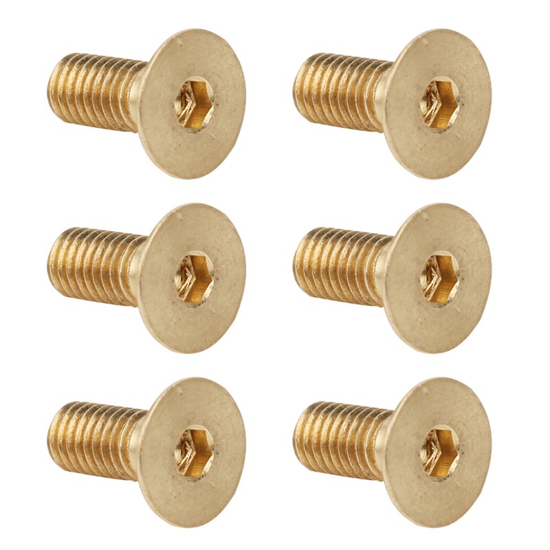 50Pcs Flat Hex Socket Screw M3 Pure Copper Countersunk Head