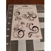 The paper studio stick a bilities BLK SWIRLS glitter stickers