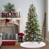 Faux Fur Tree Skirt White Christmas Tree Skirt for Merry