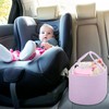 COMSE Baby Diaper Caddy Organizer, Diaper Basket, Baby Car Organizer,