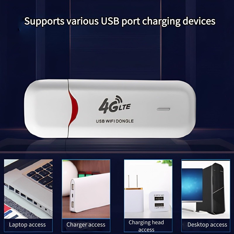 4G LTE USB Portable WiFi Router,USB Power SIM Card Slot