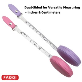Purple Retractable Tape Measure - Small, Compact, Dual-Sided Measuring Tape for Tailoring, Crafting, and Fitness Measurements - 60 Inches / 150 cm