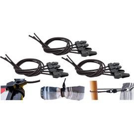 Magma 12 Elastic Tension Ropes with Quick Releases, Robust Tie Down Straps for Luggage, Tarpaulin, Tent, Boat, Bicycle and Truck, Waterproof & Durable, Also for Hardware, Caravans & Cargo (12)