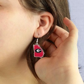 From the Heart 43354 From the Heart Georgia State of Mine Logo Earrings