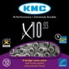 KMC KMC030 10 Speed Chain - Silver, 1/2 x 11/128