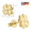 trendor Women's Earrings Clover Gold 333 / 8K Fashionable Earrings