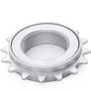 ZHIQIU 16T Bicycle Anti-Rust Freewheel for 1 Speed (16T-Silver)