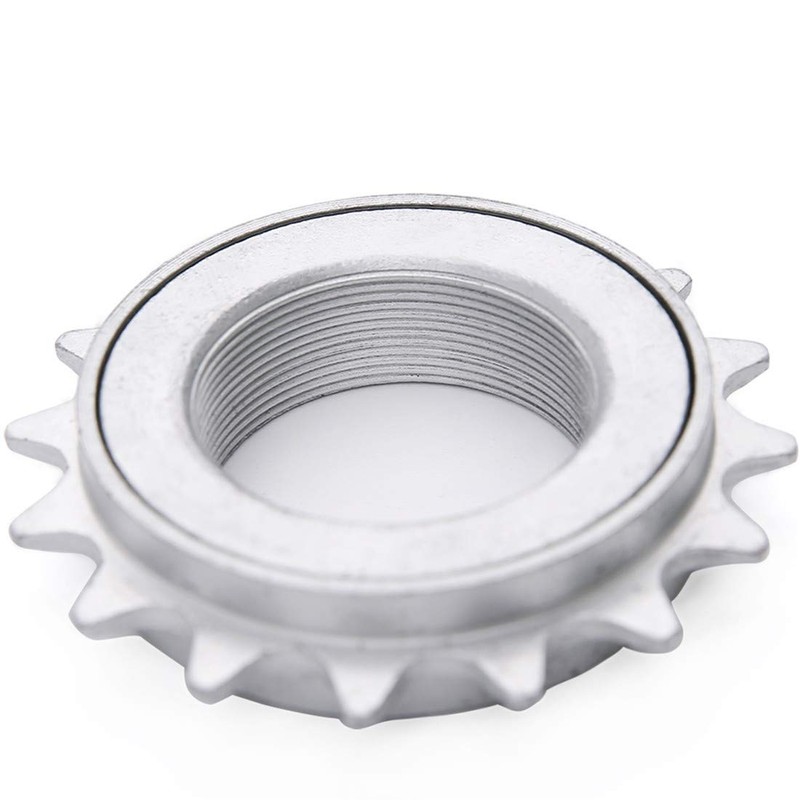 ZHIQIU 16T Bicycle Anti-Rust Freewheel for 1 Speed (16T-Silver)