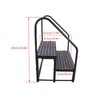 Silscvtt Steps Outdoor Stairs 2 Step RV Steps with 2
