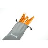 Aluminum Alloy Tent Stakes Pegs, 12-Pack Aluminum Ground Pegs with
