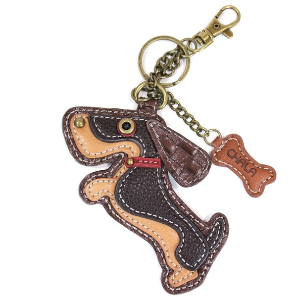 CHALA Decorative Key Fob/Coin Purse Accessory, Wiener Dog, One Size,