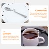 Uonlytech 6pcs Hanging Coffee Spoons, Bending Handle Jam Spoons Stainless