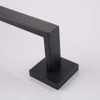 TASTOS 16 Inch Black Single Towel Bar Rack, SUS 304