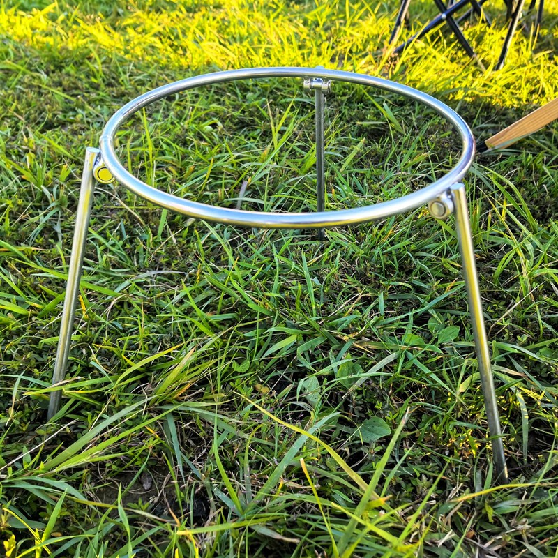YouJiaYou Campfire Stand Steel Camping Pot Stand Stainless Steel Bonfire