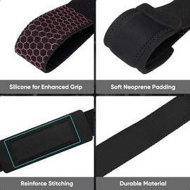 Apexup - Correas de Levantamiento de Pesas para Levantamiento de Pesas, Levantamiento de Pesas, Correas de Muñeca para Gimnasio, Correa de Levantamiento de Pesas de Silicona Antideslizante
