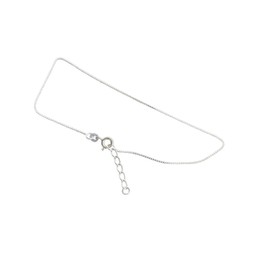 S & S PRODUCTS Foot Chain Anklet for Women, Sterling Silver Trendy Dainty Waterproof Anklet Shiny Beaded Rope Link Beach Foot Adjustable Chain Jewelry Dainty Layered