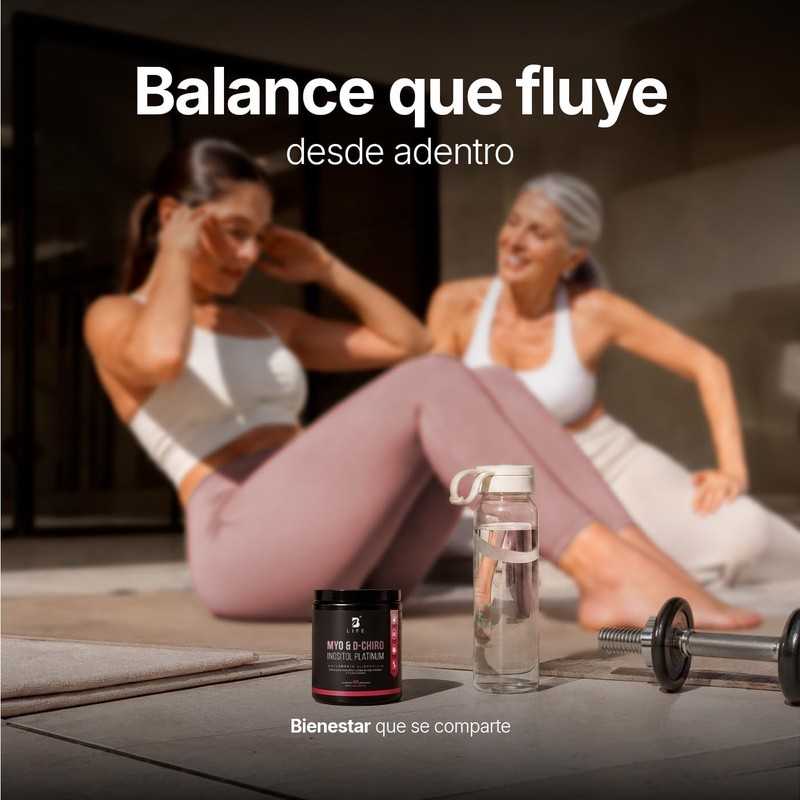 B Life Myo y D-Chiro Inositol en Polvo 65 Porciones